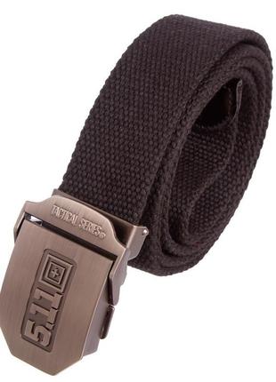 Ремінь тактичний 5.11 tactical belt (р-н 125*3,5 см) ty-5544 чорний