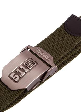 Тактический ремень поясной нейлоновый 5.11 tactical belt (р-р 125*3,5 см) ty-5544 черный5 фото