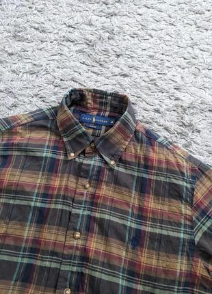 Сорочка в клітину polo ralph lauren, size m(slim fit)3 фото