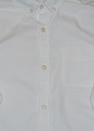 Белая рубашка с длинным рукавом zara,зара, 8-9-10 лет,134,1403 фото