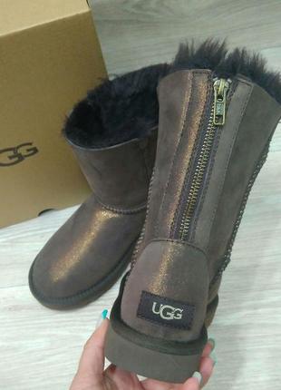 Угги угг ugg australia оригинал женские шоколад замш змейка. код 100228 фото