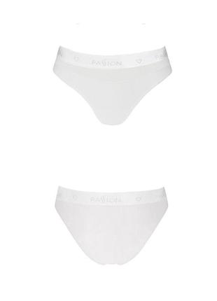 Трусики с прозрачной вставкой passion ps006 panties white, size xl4 фото