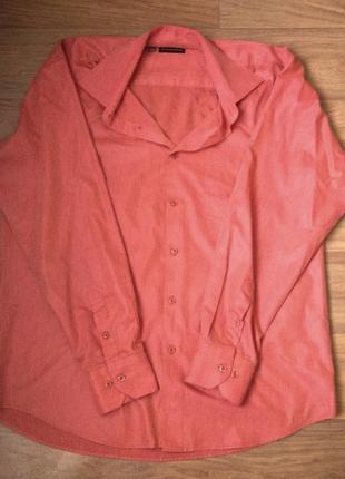 Рубашка легкая морковно-кирпичного цвета twors4 фото