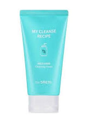 Пінка для вмивання the saem my cleanse recipe mild herb cleansing foam