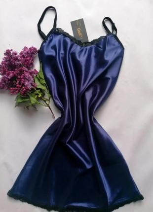 Нічна сорочка стрейч, атлас