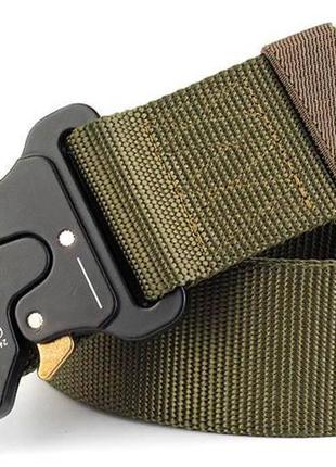 Ремінь тактичний tactical belt (120*3,5 см) ty-6841 оливковий