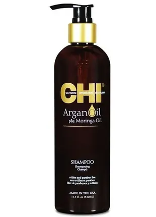 Шампунь для сухого та пошкодженого волосся chi argan oil1 фото