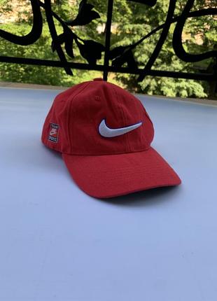 Винтажная кепка nike big logo вышеть логотип swoosh найк vintage sport