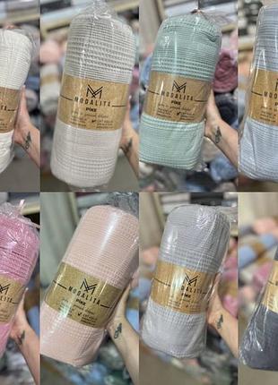 Акций! простыня-пике вафельное летнее покрывало modalita