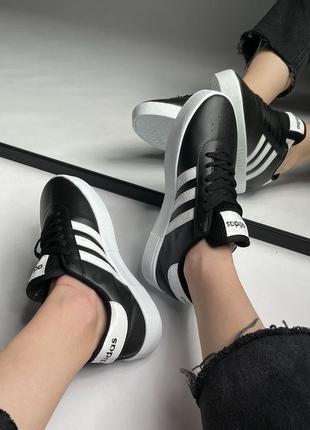 Кеди adidas court bold black4 фото