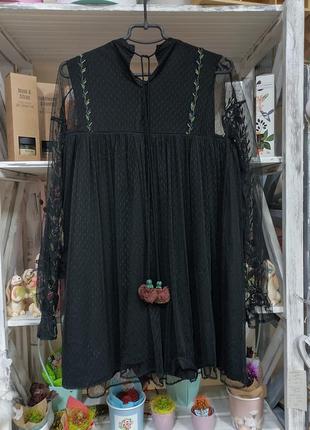 Сукня плаття zara вишивка3 фото