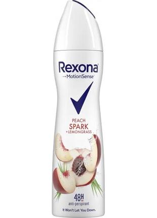 Антиперспірант-аерозоль rexona персиковий вибух та лемонграс, 150 мл1 фото