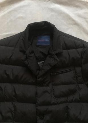 Мужской серый пуховик trussardi jeans