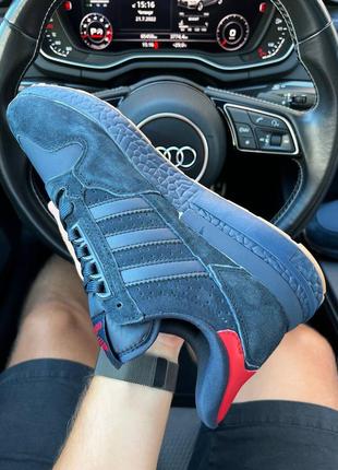 Чоловічі кросівки тор якості зі знижкою adidas zx500 rm d адідас темно - сині8 фото