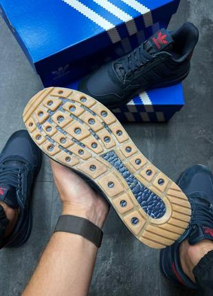 Чоловічі кросівки тор якості зі знижкою adidas zx500 rm d адідас темно - сині5 фото