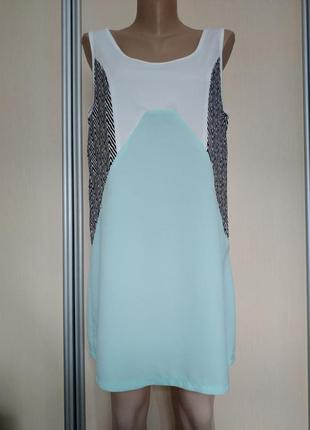 Бірюзова сукня - туніка з етикеткою