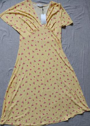 Платье платье в щепотку цветочек mango4 фото