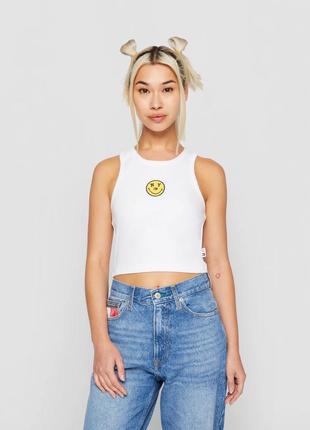 Женская майка в рубчик tommy hilfiger