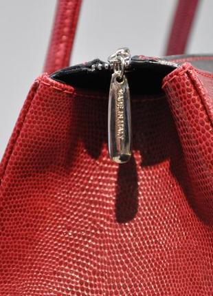 Женская кожаная сумка красная 0036-10652 фото