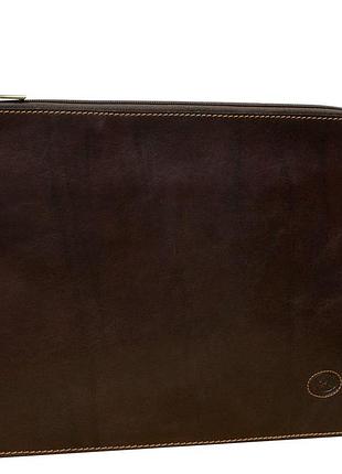 Папка для паперів шкіряна italico 8017l moro коричневий tony perotti