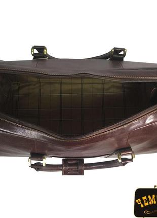 Дорожная сумка tuscania 9498 moro коричневый7 фото