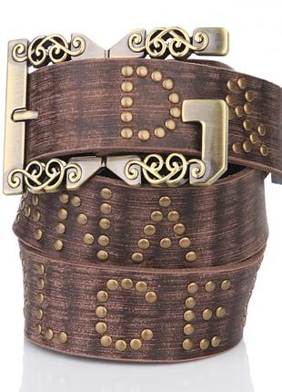 Ремінь жіночий шкіряний dg121-1 brown