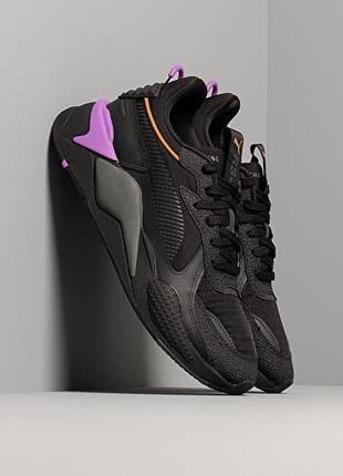 Оригинальный # мужские кроссовки puma rs-x hard drive black-dark shadow