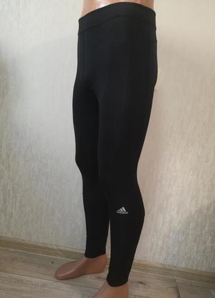 Adidas techfit женские спортивные компрессионные термо штаны лосины леггинсы2 фото