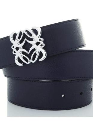 Ремінь шкіряний 771 blue/black