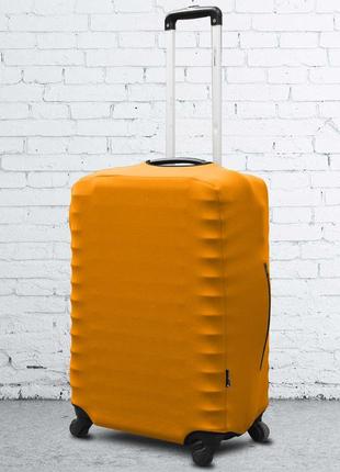 Чехол для чемодана coverbag s0102e;1100 желтый, малый, неопрен2 фото