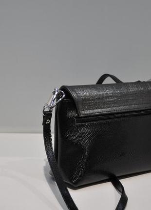 Черный клатч кожаный 000928