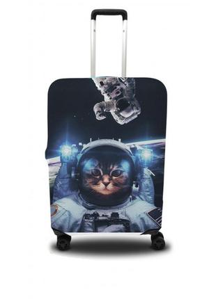 Чехол для чемодана coverbag кот s принт 04111 фото