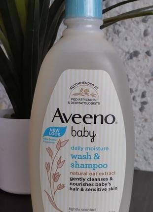 Aveeno детский увлажняющий гель для душа и шампунь, с легким ароматом, 532 мл1 фото