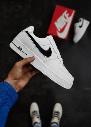 Женские кроссовки nike air force 1 white black v3 / smb