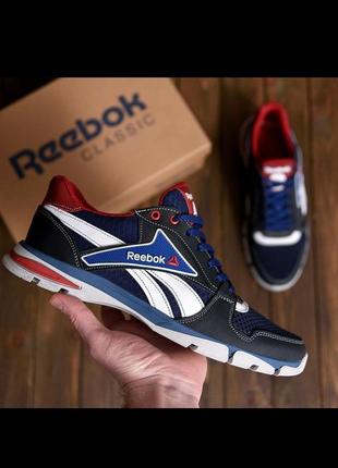 Мужские летние кроссовки сетка reebok street style blue