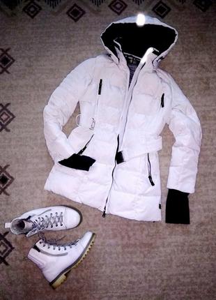 34-36р. белая куртка-пуховик , натуральный пух snowimage1 фото