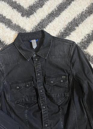 Стильная джинсовая рубашка g-star raw denim boyfriend shirt