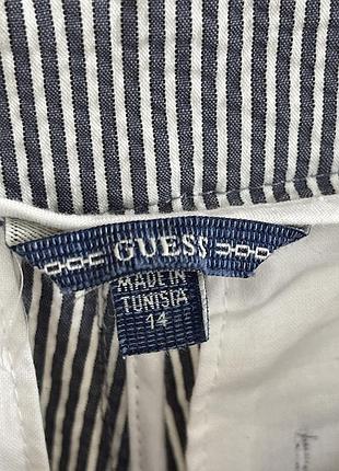 Праздничные подростковые брюки чинос в полоску guess 8