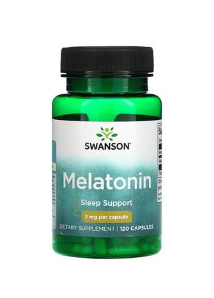 Swanson мелатонін 3 мг — 120 капсул/сша