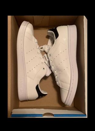 Кросівки adidas stan smith leather white шкіра адідас стан сміт ретро білі