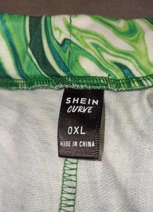 Широкие брюки с мраморным принтом shein плюс сайз3 фото