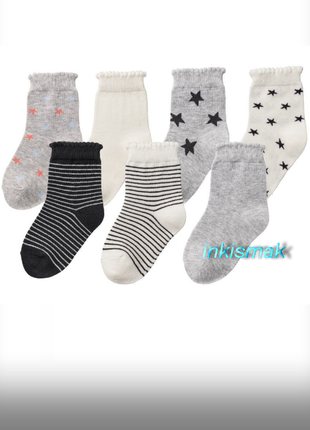 Носки хлопок lupilu р. 19-22, 12-24 мес