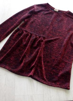 Красивая блуза блузка люрекс zara girls 11-12 лет 152 см.