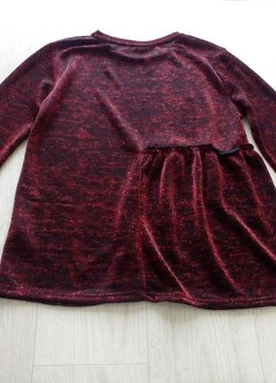 Красивая блуза блузка люрекс zara girls 11-12 лет 152 см.3 фото