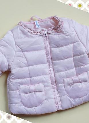Idexe ніжно-рожева курточка пуховик на осінь 3 місяці