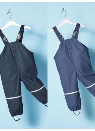 Полукомбинезон штаны 86/92/98/104/110/116 грязепруф, дождевик lupilu водонепроницаемые  грязевые