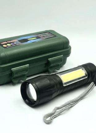 Ліхтарик світлодіодний, ручний ліхтарик тактичний акумуляторний usb3 фото