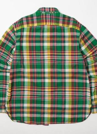 Polo ralph lauren vintage plaid flannelдка downstarhered shirt мужская рубашка5 фото
