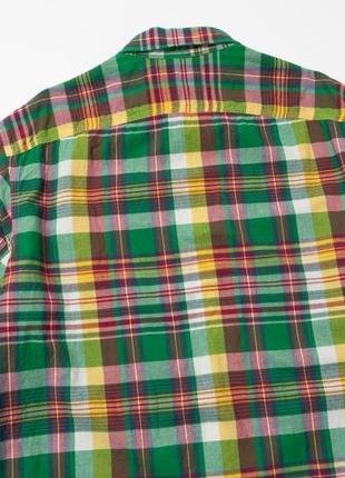 Polo ralph lauren vintage plaid flannelдка downstarhered shirt мужская рубашка6 фото