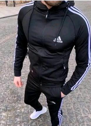 Чоловічий спортивний костюм адідас з капюшоном